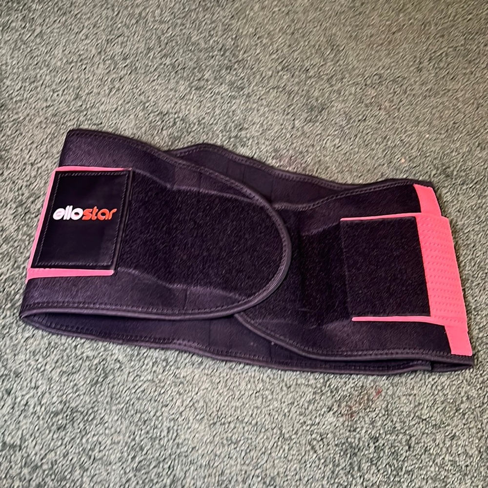 Pink and black waist trainer without back support 💞💪🏻